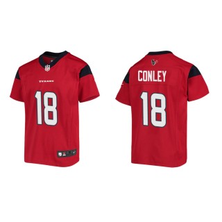 Youth Houston Texans Chris Conley #18 Red Game Jersey