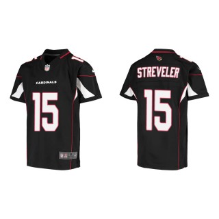 Youth Arizona Cardinals Chris Streveler #15 Black Game Jersey