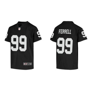 Youth Las Vegas Raiders Clelin Ferrell #99 Black Game Jersey