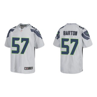 Youth Seattle Seahawks Cody Barton #57 Gray Game Jersey