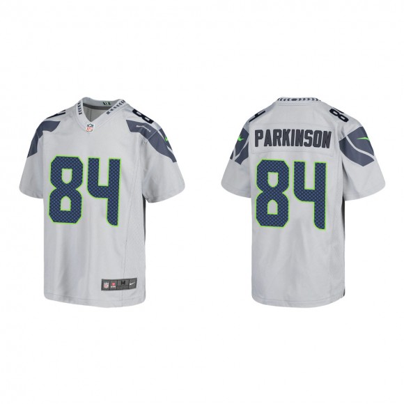 Youth Seattle Seahawks Colby Parkinson #84 Gray Game Jersey