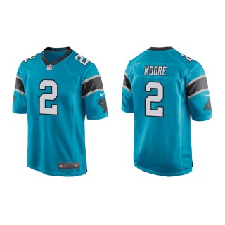 Youth Carolina Panthers D.J. Moore #2 Blue Game Jersey