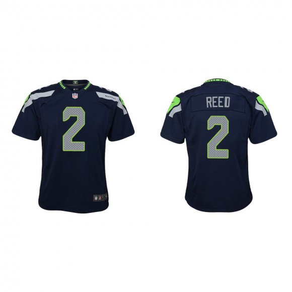 Youth Seattle Seahawks D.J. Reed #2 College Navy Game Jersey