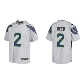 Youth Seattle Seahawks D.J. Reed #2 Gray Game Jersey