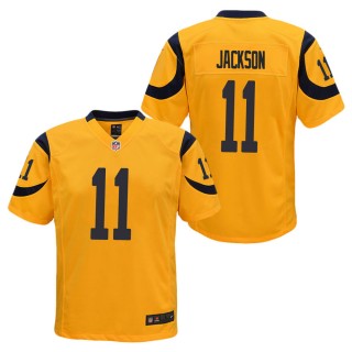 Youth Los Angeles Rams DeSean Jackson Gold Color Rush Game Jersey