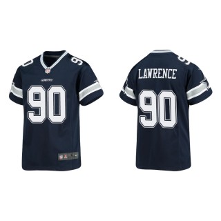 Youth Dallas Cowboys Demarcus Lawrence #90 Navy Game Jersey