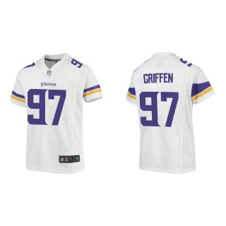 Youth Minnesota Vikings Everson Griffen #97 White Game Jersey