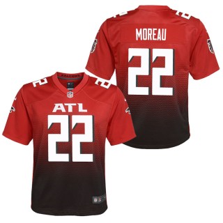 Youth Atlanta Falcons Fabian Moreau Red 2nd Alternate Game Jersey