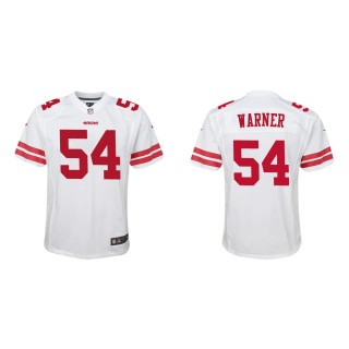 Youth San Francisco 49ers Fred Warner #54 White Game Jersey