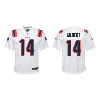 Youth New England Patriots Garrett Gilbert #14 White Game Jersey