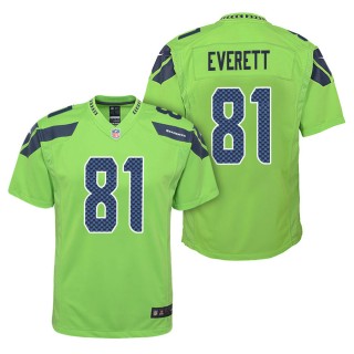 Youth Seattle Seahawks Gerald Everett Green Color Rush Game Jersey