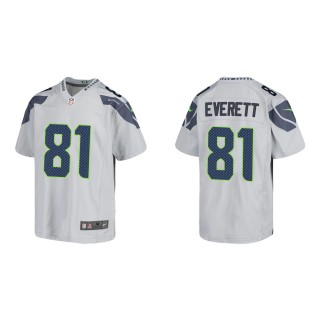 Youth Seattle Seahawks Gerald Everett #81 Gray Game Jersey