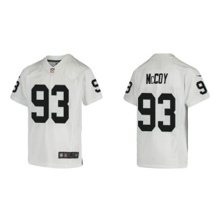 Youth Las Vegas Raiders Gerald McCoy #93 White Game Jersey