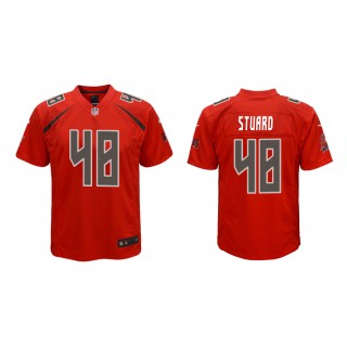 Youth Tampa Bay Buccaneers Grant Stuard Red Color Rush Game Jersey