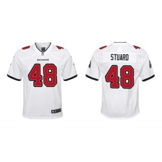 Youth Tampa Bay Buccaneers Grant Stuard White Game Jersey