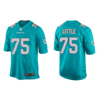 Youth Miami Dolphins Greg Little #75 Aqua Game Jersey