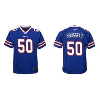 Youth Buffalo Bills Gregory Rousseau #50 Royal Game Jersey