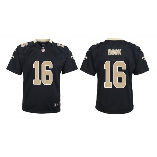 Youth New Orleans Saints Ian Book Black Game Jersey