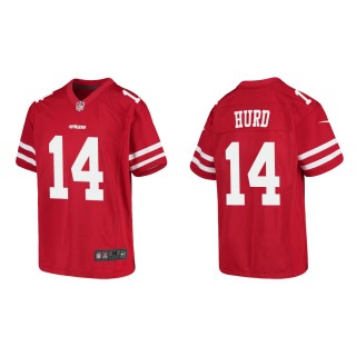 Youth San Francisco 49ers Jalen Hurd #14 Red Game Jersey