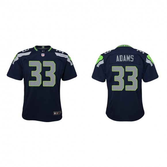 Youth Seattle Seahawks Jamal Adams #33 College Navy Game Jersey