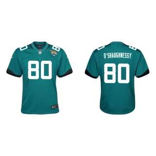 Youth Jacksonville Jaguars James O'Shaughnessy #80 Teal Game Jersey