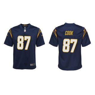 Youth Los Angeles Chargers Jared Cook #87 Navy Game Jersey
