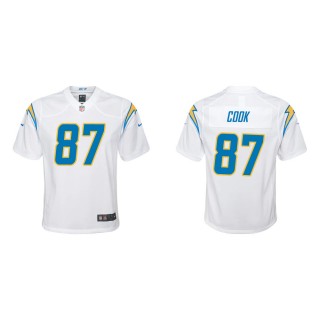 Youth Los Angeles Chargers Jared Cook #87 White Game Jersey