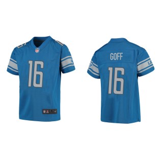 Youth Detroit Lions Jared Goff #16 Blue Game Jersey