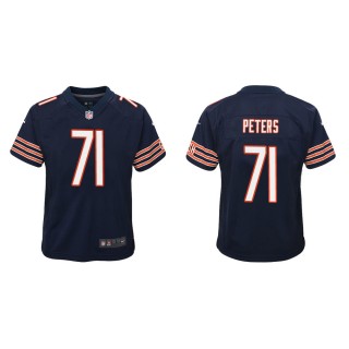 Youth Chicago Bears Jason Peters #71 Navy Game Jersey