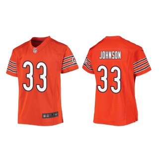 Youth Chicago Bears Jaylon Johnson #33 Orange Game Jersey