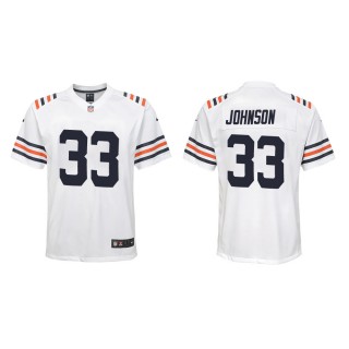 Youth Chicago Bears Jaylon Johnson #33 White Classic Game Jersey