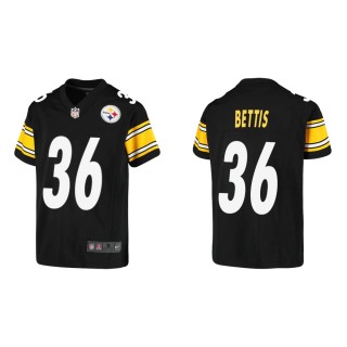 Youth Pittsburgh Steelers Jerome Bettis #36 Black Game Jersey