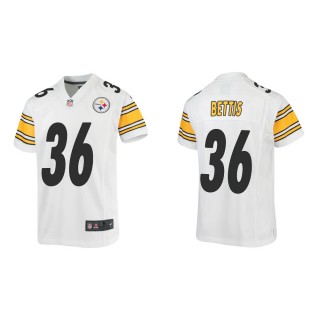 Youth Pittsburgh Steelers Jerome Bettis #36 White Game Jersey
