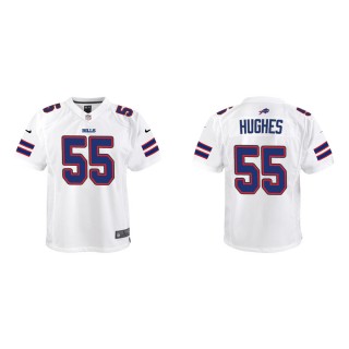 Youth Buffalo Bills Jerry Hughes #55 White Game Jersey