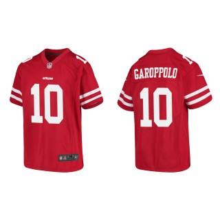 Youth San Francisco 49ers Jimmy Garoppolo #10 Red Game Jersey