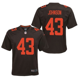 Youth Cleveland Browns John Johnson Brown Alternate Game Jersey