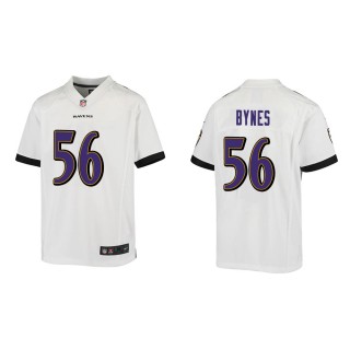Youth Baltimore Ravens Josh Bynes #56 White Game Jersey