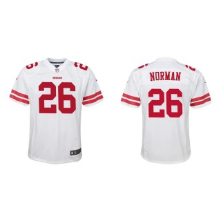 Youth San Francisco 49ers Josh Norman #26 White Game Jersey