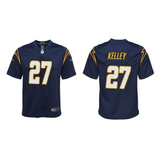 Youth Los Angeles Chargers Joshua Kelley #27 Navy Game Jersey