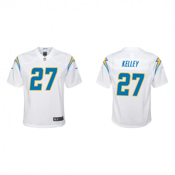 Youth Los Angeles Chargers Joshua Kelley #27 White Game Jersey