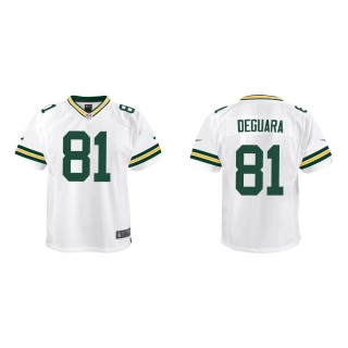 Youth Green Bay Packers Josiah Deguara #81 White Game Jersey