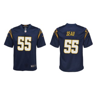 Youth Los Angeles Chargers Junior Seau #55 Navy Game Jersey