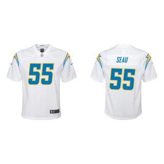 Youth Los Angeles Chargers Junior Seau #55 White Game Jersey