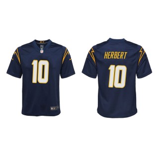 Youth Los Angeles Chargers Justin Herbert #10 Navy Game Jersey