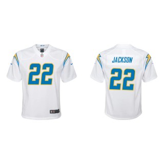 Youth Los Angeles Chargers Justin Jackson #22 White Game Jersey