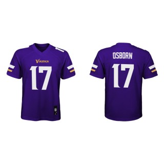 Youth Minnesota Vikings K.J. Osborn #17 Purple Game Jersey