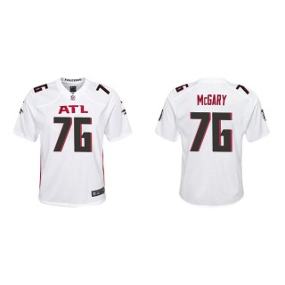 Youth Atlanta Falcons Kaleb McGary #76 White Game Jersey