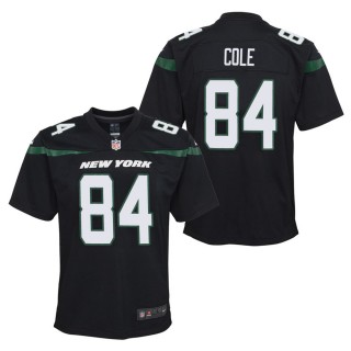 Youth New York Jets Keelan Cole Black Game Jersey