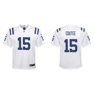 Youth Indianapolis Colts Keke Coutee #15 White Game Jersey
