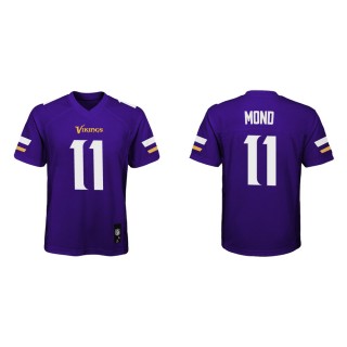 Youth Minnesota Vikings Kellen Mond #11 Purple Game Jersey
